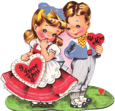 Vintage Happy Valentines Day Clipart