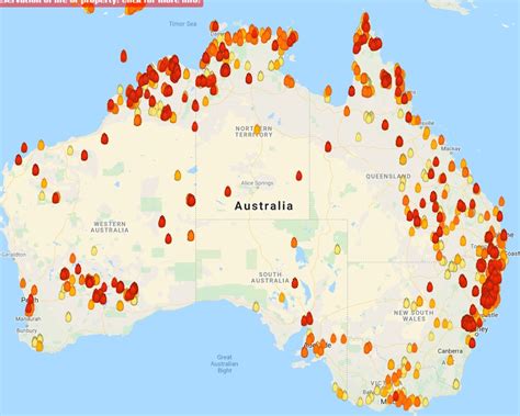 Map Of Queensland Fires Today