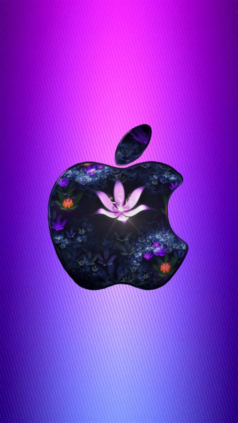 Download Violet Flower Apple 640 x 1136 Wallpapers - 4185896 - Apple Flower Fractal | mobile9 ...