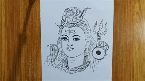 how to draw lord shiva for charak puja special,shiv thakur line drawing,how to draw om namh ...