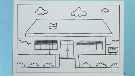 Sketsa Gambar Lingkungan Sekolah - Homecare24