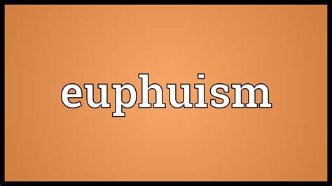 Euphuism Meaning - YouTube