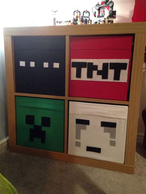 Minecraft Bedroom Drawers - IKEA Hacks for Kids Room