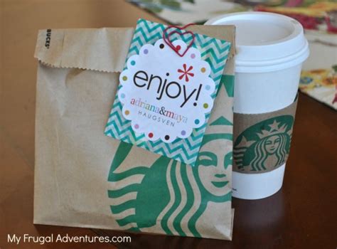 Teacher Gift idea: Starbucks Gift Cards - My Frugal Adventures