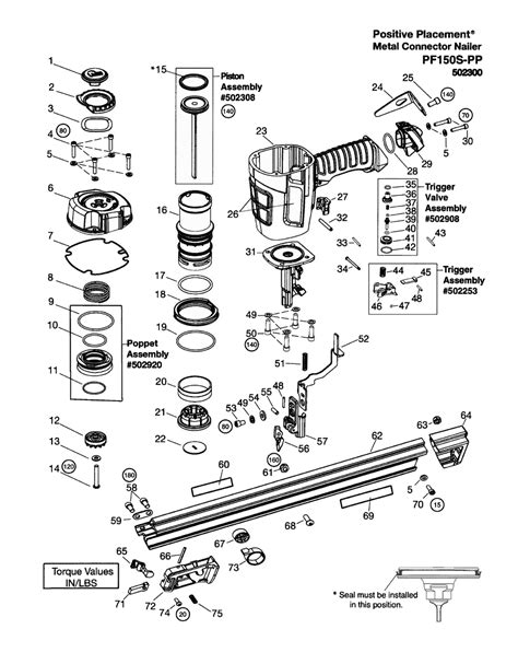 Paslode 502300-(PF150S-PP) Parts List | Paslode 502300-(PF150S-PP) Repair Parts | OEM Parts with ...