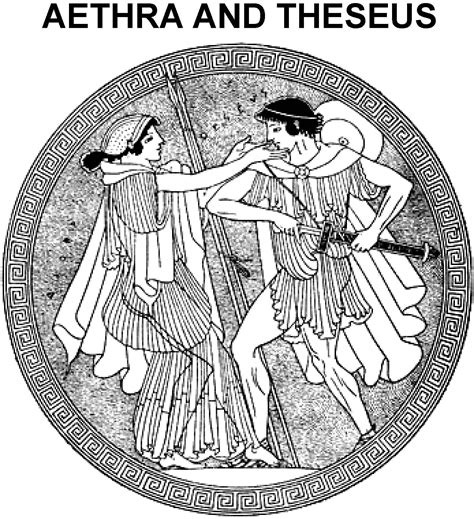 Aethra and Theseus | Greek drawing, Ancient greek art, Greek art