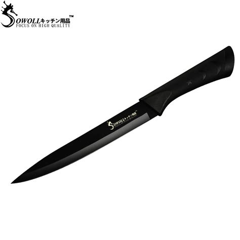 Sowoll 8 inch Stainless Steel Slicing Knife Meat Fish Sushi Cooking ...