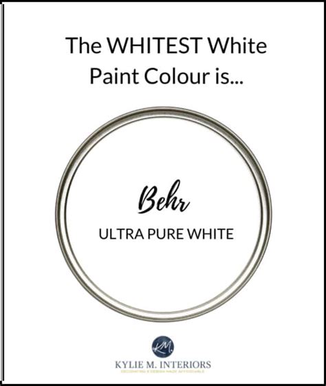 Paint Colour Review: The 5 WHITEST White Paint Colours - Kylie M Interiors