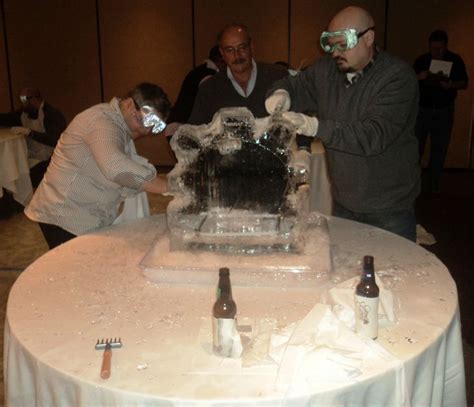 Teams compete to create the best Ice Sculpture! | Ice sculptures ...