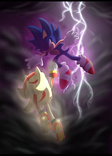 Super Shadow vs dark Sonic by Fug-Bug on DeviantArt