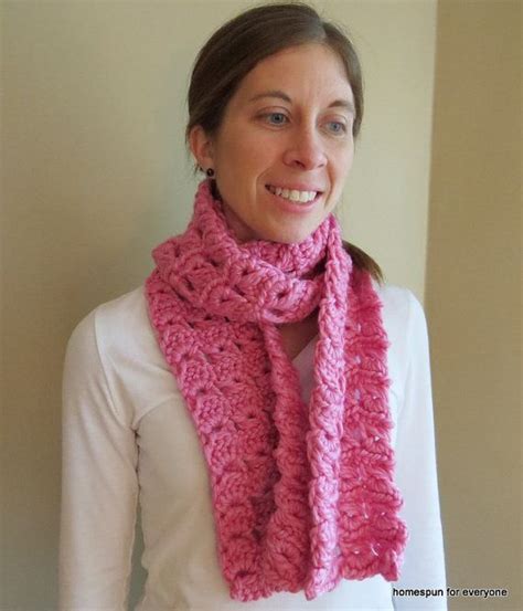 Chunky Crochet Broomstick Lace Scarf/Pink | Broomstick lace, Chunky crochet, Etsy scarves