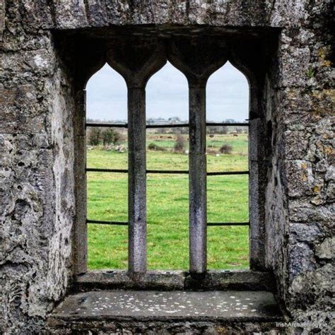 A medieval vista…..Triple ogee window at Ross Errily Friary, Co Galway | Ancient ireland, Irish ...