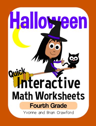 Halloween Math Interactive Worksheets Fourth Grade Common Core | Teaching Resources