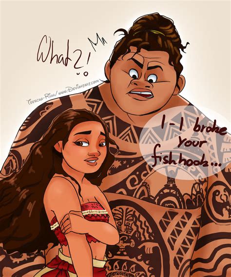 Maui x Moana Sketch by Teescha-Rinn on DeviantArt