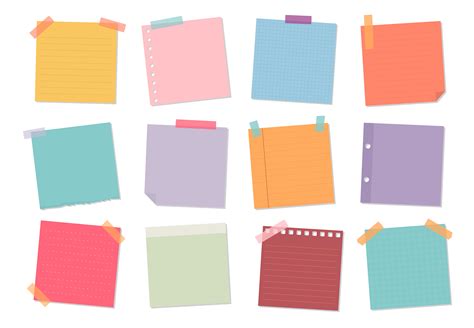 Collection of sticky note illustrations - Download Free Vectors, Clipart Graphics & Vector Art