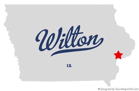 Map of Wilton, IA, Iowa