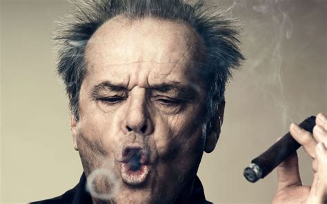 actor, Jack Nicholson, Smoking, Cigars Wallpapers HD / Desktop and Mobile Backgrounds