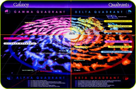 «Star map the Milky Way Galaxy»[ «Alpha, Beta, Gamma, Delta, Quadrant» ] - Star Trek Photo ...