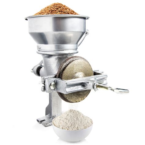 Professional Manual Grain Grinder - Table Clamp Corn Mill with Hopper ...