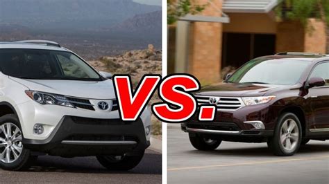 Toyota RAV4 vs Toyota Highlander - CarsDirect