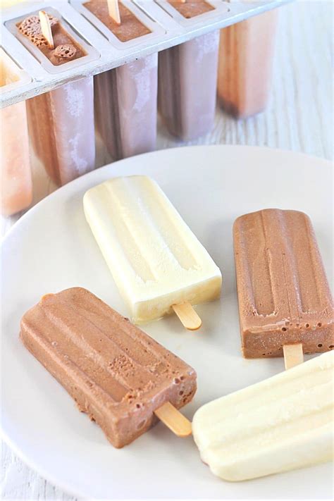 Vanilla and Chocolate Homemade Ice Cream Bars • Now Cook This!