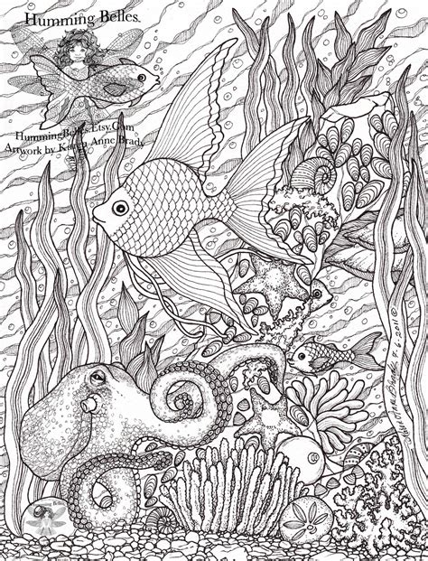 Humming Belles".....: New! Undersea Illustrations and Coloring Pages