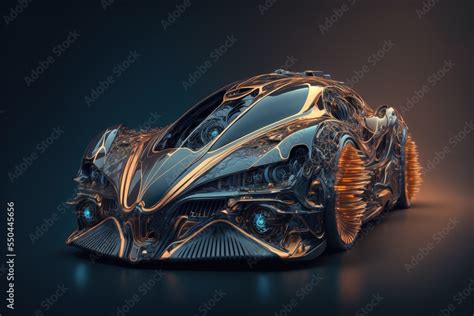 Futuristic car concept art Stock-Illustration | Adobe Stock