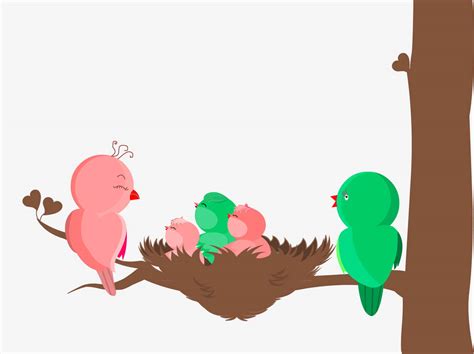 Bird Family Vector Vector Art & Graphics | freevector.com