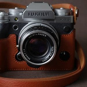 Fujifilm Fuji XT5 XT-5 Handmade Half Case Cowhide Leather Insert Camera Bag Protector Handgrip ...