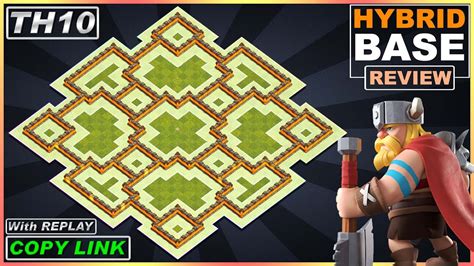 NEW BEST! TH10 Base with REPLAY!! Town Hall 10 Farming/Trophy/Hybrid Base Copy link - Clash of ...