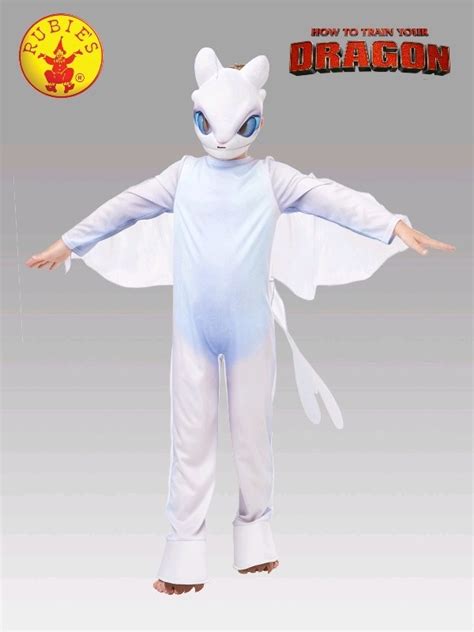 How to Train Your Dragon 3 Light Fury Costume LIGHTFURY Child Kids Book ...