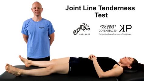 Joint Line Tenderness Test - YouTube