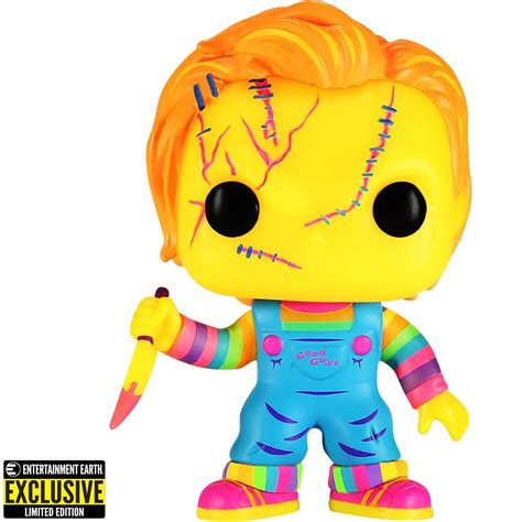 Funko Pop! Child’s Play Chucky Blacklight Entertainment Earth Exclusive ...