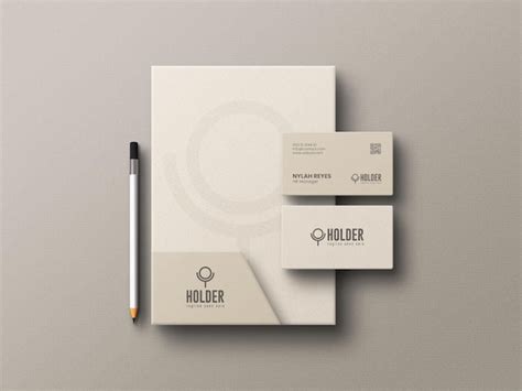 Premium PSD | Minimal stationery mockup