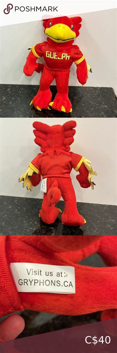 Guelph University Canada GRYPHON Mascot- Size 10” Gryphon, Guelph ...