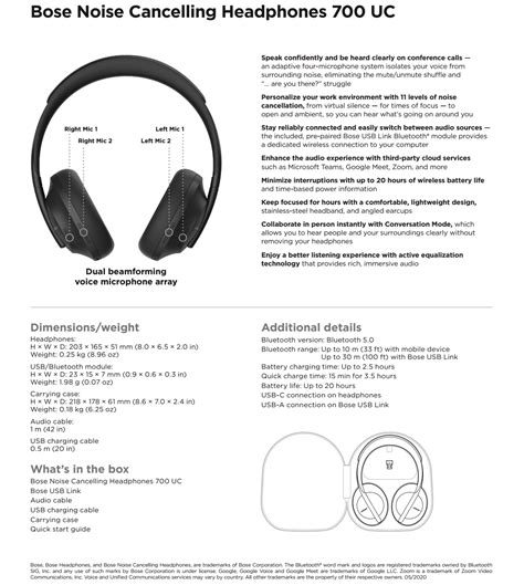 Bose Headphones Manual 700