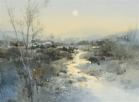 Aura - Chien Chung-Wei (簡忠威)'s ART | Watercolor landscape, Landscape paintings, Landscape art