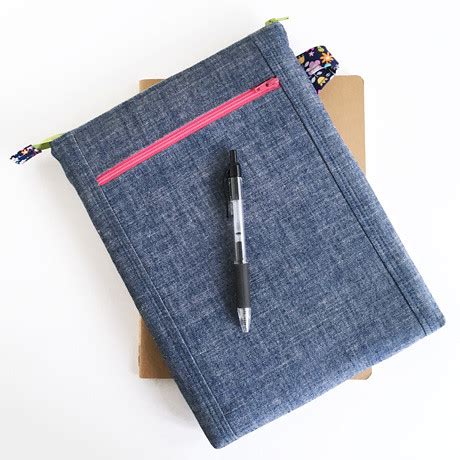 Chambray Tablet Pouch | blogged here | Michelle | Flickr