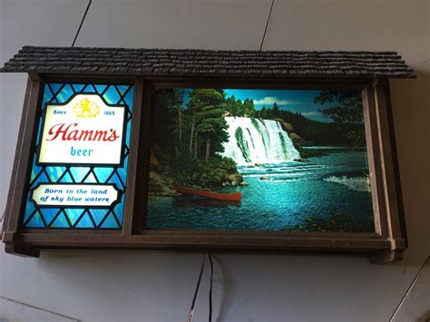 Vintage Hamm''s Beer Scene-O-Rama Animated Scrolling Motion Hanging ...