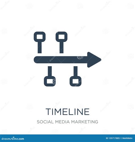 Timeline Icon in Trendy Design Style. Timeline Icon Isolated on White Background Stock Vector ...