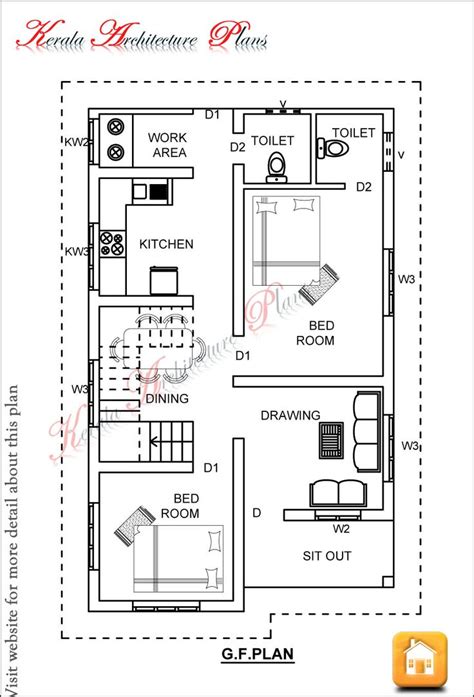 3 Bedroom House Plans 1200 Sq Ft Indian Style Homeminimalis 1B1 ...