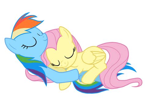 Fluttershy And Rainbow Dash Sleeping by MysteriousBrony on DeviantArt