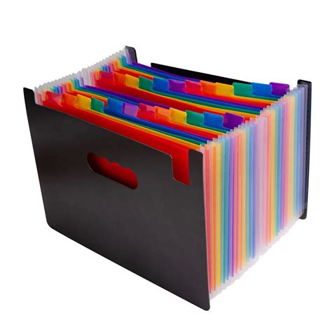 High Quality 2018 24 Pockets Expanding File Folder, Rainbow Document Organizer With Expandable ...