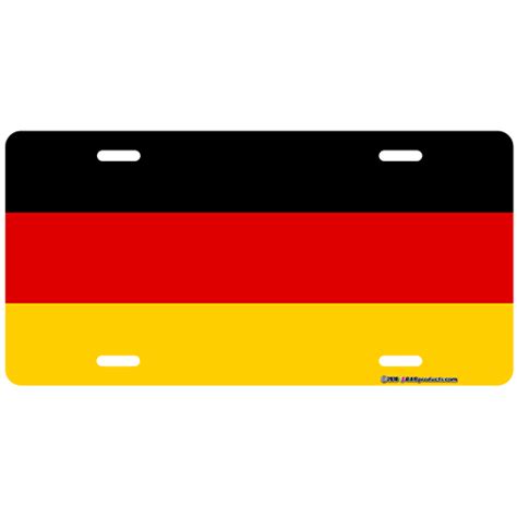 Custom License Plate - Germany Flag | logobarproducts