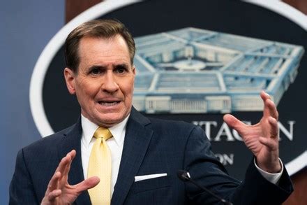 Pentagon Spokesman John Kirby Speaks During Editorial Stock Photo ...