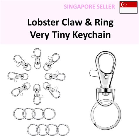 SG Keychains Lobster Claw Keychain Clasp 360 Hook Ring DIY Photo Gift ...