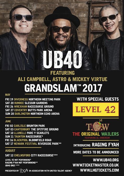 UB40 Tour – Level 42 as special guest – Level42.com