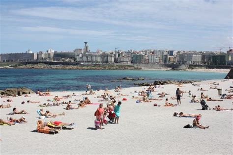 Beautiful La Coruña Beach on the Northwest Corner of Spain