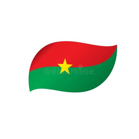 Burkina Faso Flag, Vector Illustration Stock Vector - Illustration of ...