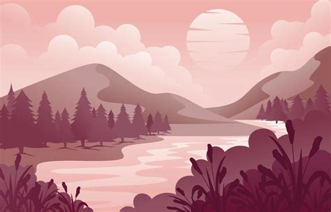 Monochromatic Landscape Vector Art, Icons, and Graphics for Free Download